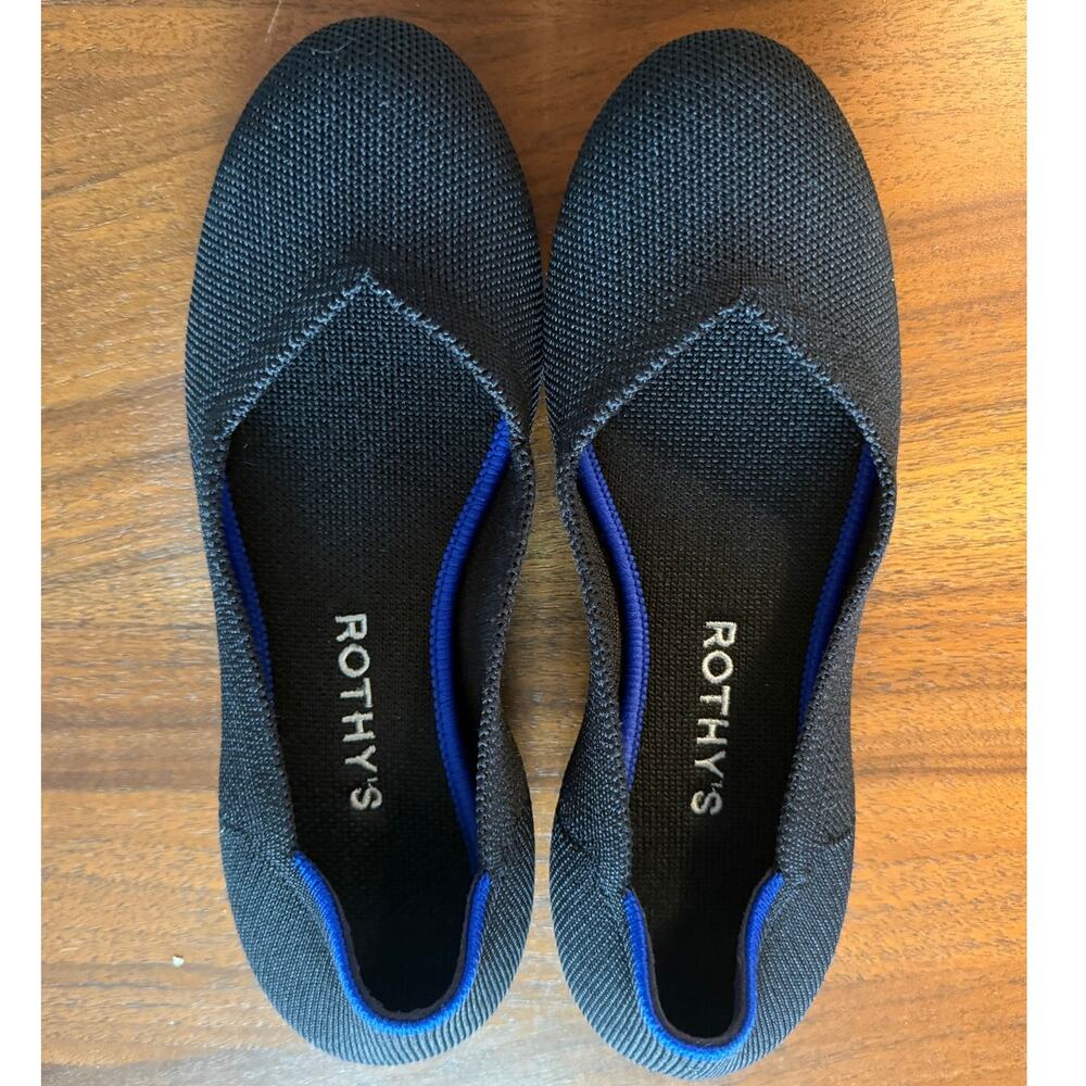 Rothy's The Flat Ballet Round Black Flat 5.5